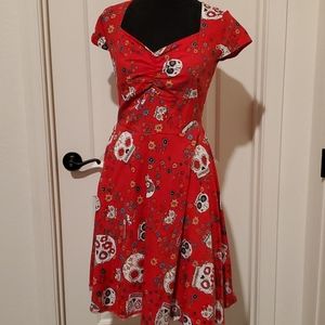 Women's skull dress